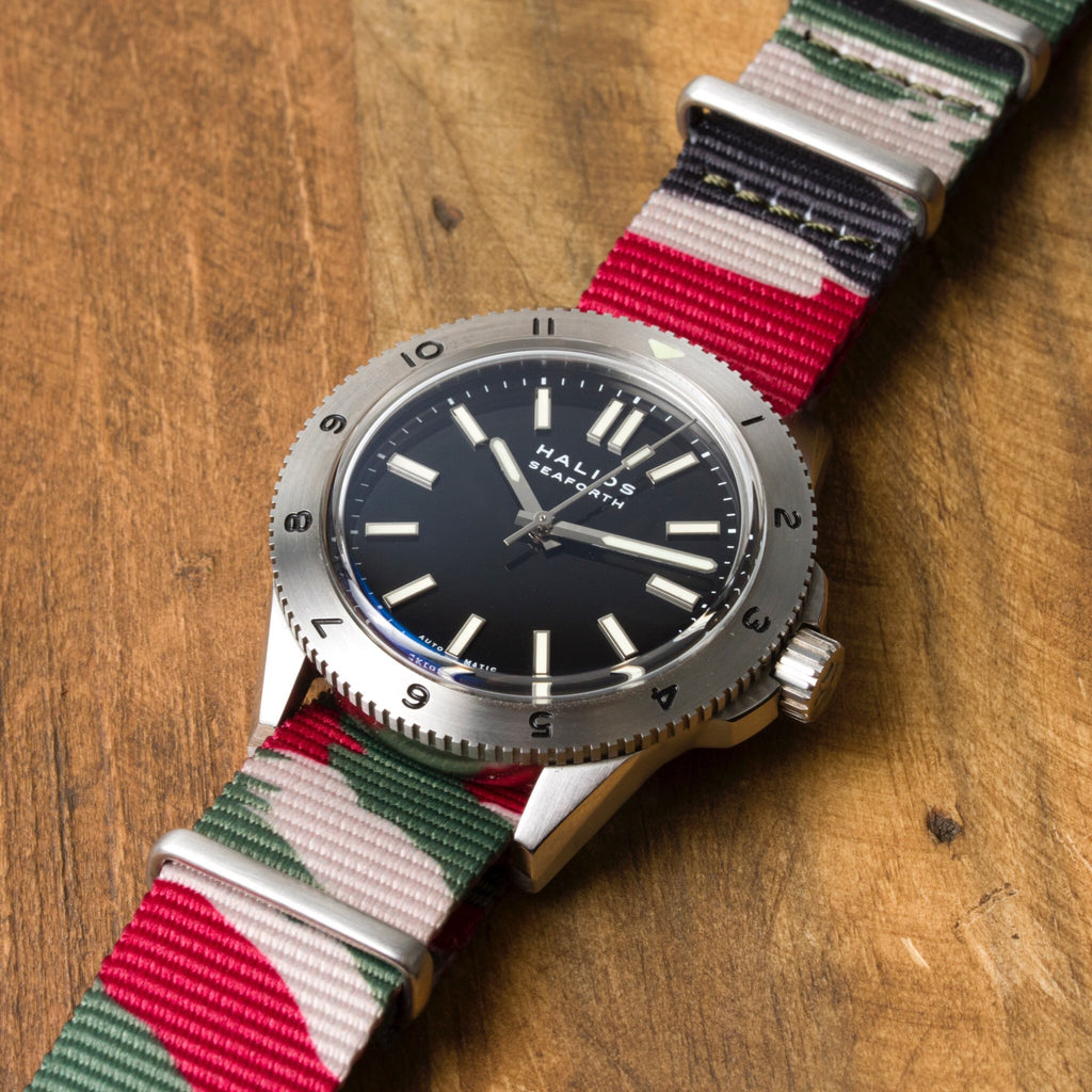 KH x Crown & Buckle Lizard Camo Premium NATO Strap Kill Hubris