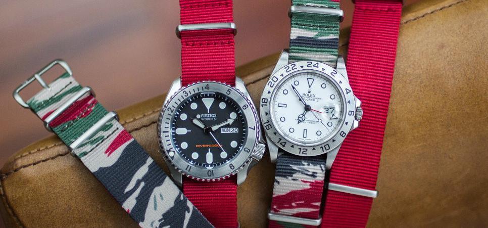 KH x Crown & Buckle Lizard Camo Premium NATO Strap